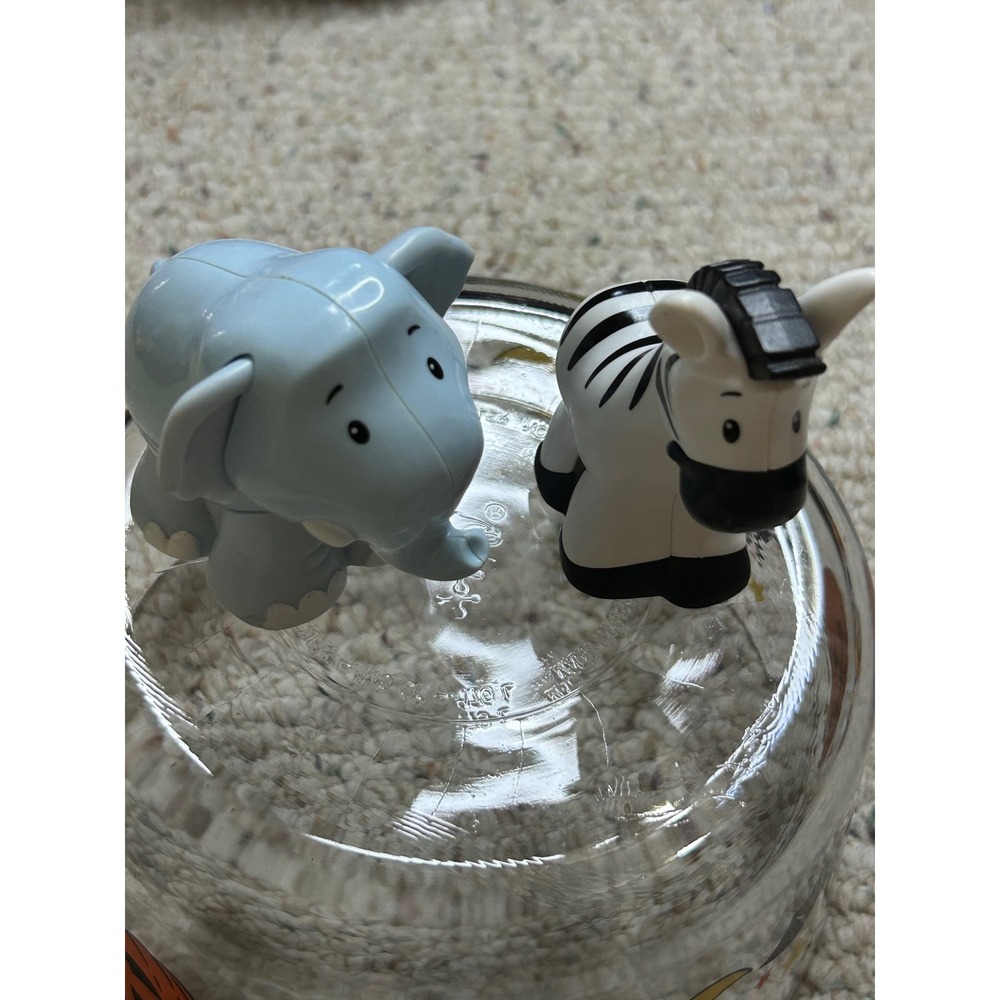 Fisher Price Little People Zoo Animals Elephant Zebra Blue White FHC45 2017